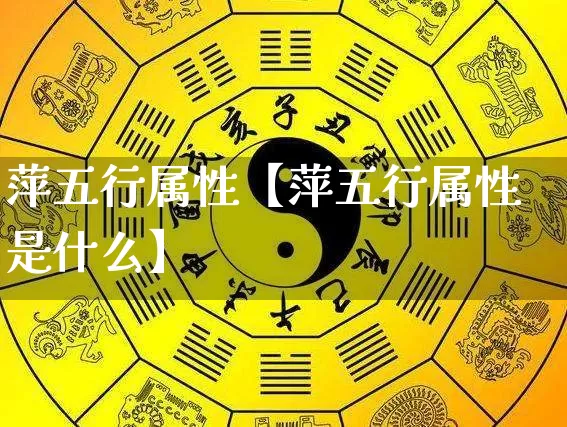 萍五行属性【萍五行属性是什么】_https://www.nbtfsb.com_易经起名_第1张