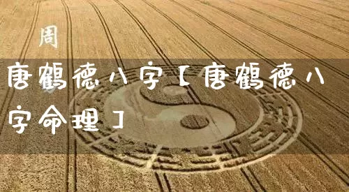 唐鹤德八字【唐鹤德八字命理】_https://www.nbtfsb.com_生肖星座_第1张