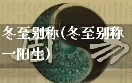 冬至别称(冬至别称一阳生)_https://www.nbtfsb.com_五行风水_第1张