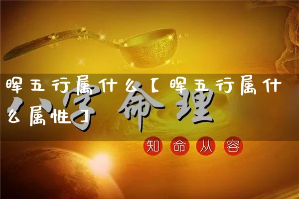 晖五行属什么【晖五行属什么属性】_https://www.nbtfsb.com_五行风水_第1张