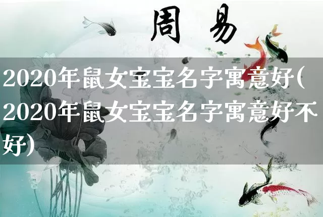 2020年鼠女宝宝名字寓意好(2020年鼠女宝宝名字寓意好不好)_https://www.nbtfsb.com_周公解梦_第1张