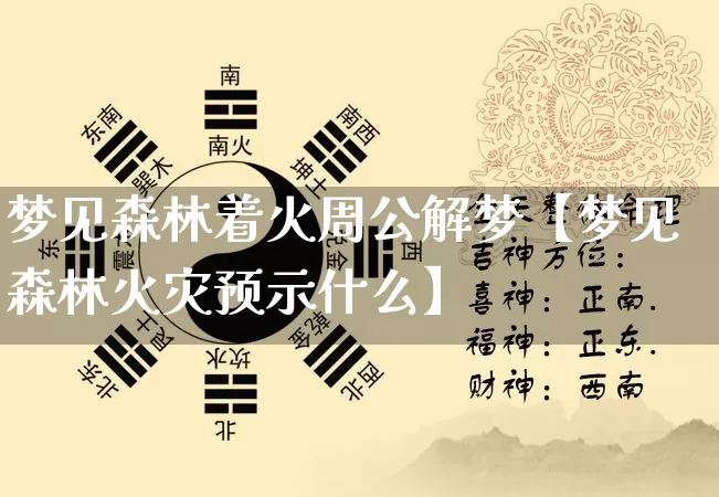 梦见森林着火周公解梦【梦见森林火灾预示什么】_https://www.nbtfsb.com_道源国学_第1张