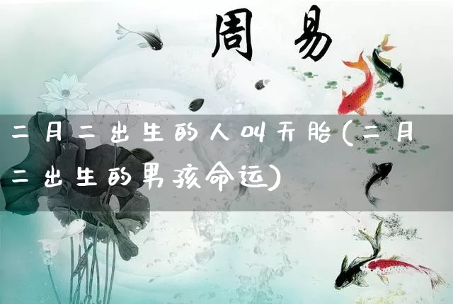 二月二出生的人叫天胎(二月二出生的男孩命运)_https://www.nbtfsb.com_五行风水_第1张