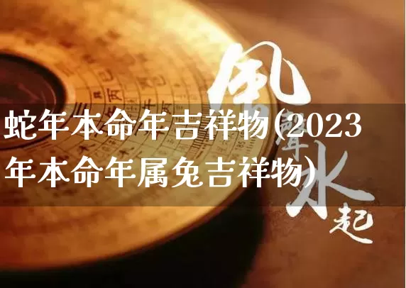 蛇年本命年吉祥物(2023年本命年属兔吉祥物)_五行风水_第1张_易东行 蛇年本命年吉祥物(2023年本命年属兔吉祥物)_https://www.nbtfsb.com_五行风水_第1张