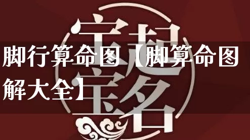 脚行算命图【脚算命图解大全】_https://www.nbtfsb.com_易经起名_第1张