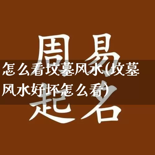 怎么看坟墓风水(坟墓风水好坏怎么看)_https://www.nbtfsb.com_生肖星座_第1张