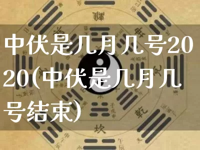 中伏是几月几号2020(中伏是几月几号结束)_https://www.nbtfsb.com_五行风水_第1张