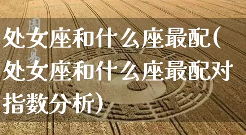 处女座和什么座最配(处女座和什么座最配对指数分析)_https://www.nbtfsb.com_周公解梦_第1张