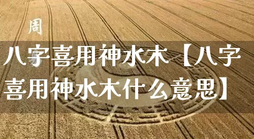 八字喜用神水木【八字喜用神水木什么意思】_https://www.nbtfsb.com_生肖星座_第1张