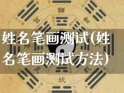 姓名笔画测试(姓名笔画测试方法)_https://www.nbtfsb.com_道源国学_第1张