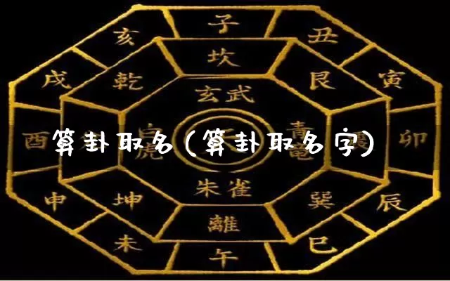 算卦取名(算卦取名字)_https://www.nbtfsb.com_生肖星座_第1张