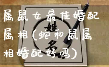 属鼠女最佳婚配属相(蛇和鼠属相婚配好吗)_https://www.nbtfsb.com_易经起名_第1张