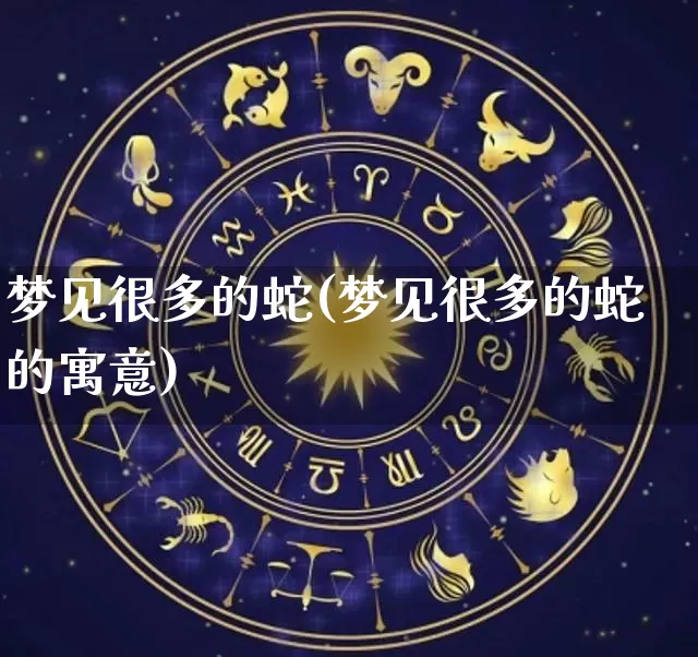 梦见很多的蛇(梦见很多的蛇的寓意)_https://www.nbtfsb.com_生肖星座_第1张