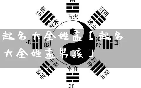 起名大全姓孟【起名大全姓孟男孩】_https://www.nbtfsb.com_五行风水_第1张